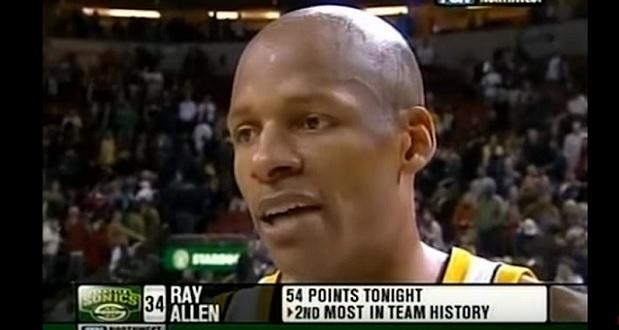 Ray Allen - 54 points