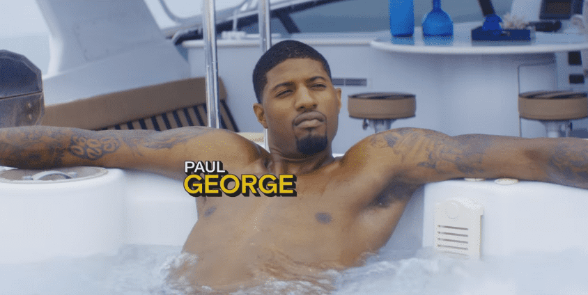 Paul George jacuzzi nike pacers trashtalk fantasy league