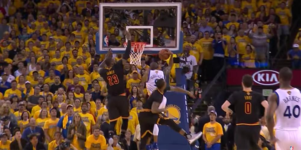 The Block LeBron James Andre Iguodala