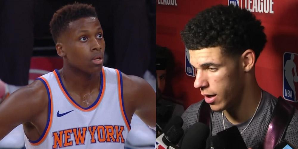 Frank Ntilikina Lonzo Ball Knicks