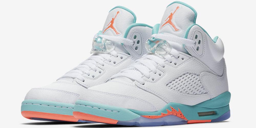 Air Jordan 5 GS Light Aqua