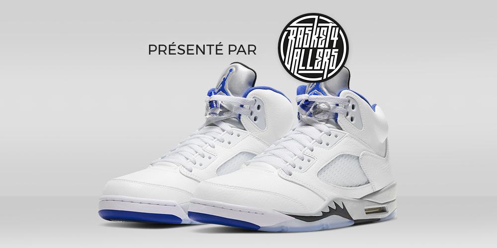 Air Jordan 5 Retro White Stealth