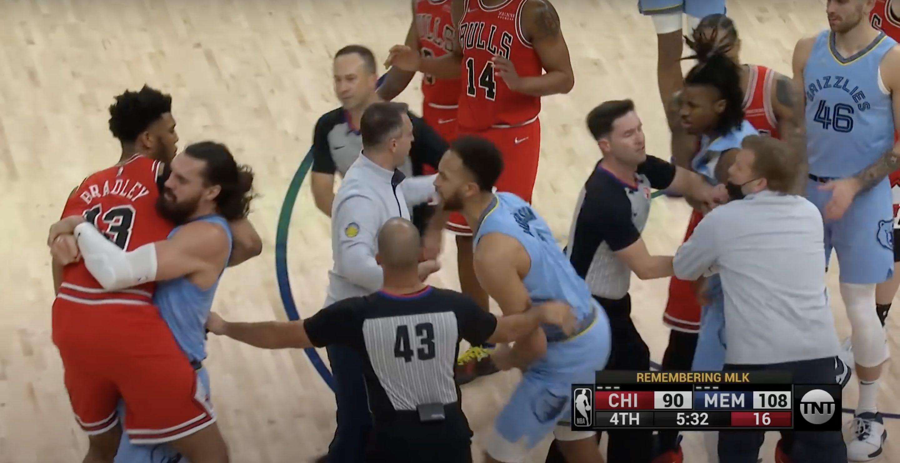 Ja Morant & Steven Adams VS Tony Bradley