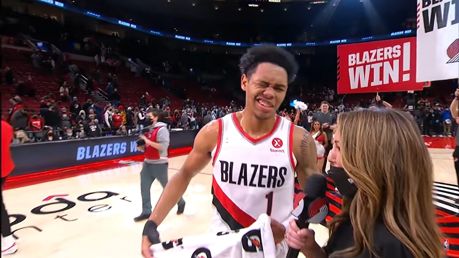 Anfernee Simons Blazers 27 janvier 2022