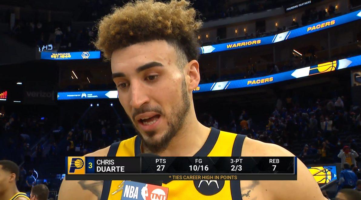Chris Duarte 21 janvier 2022