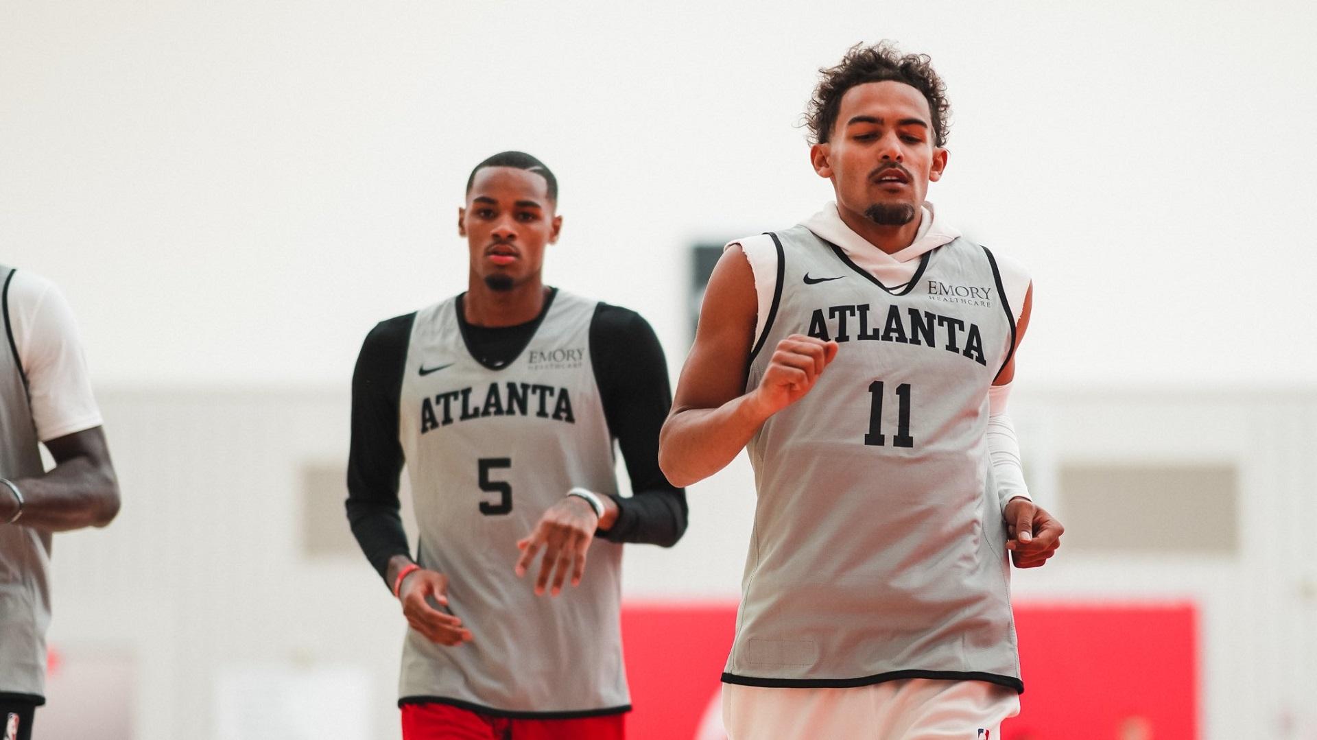 Trae Young Dejounte Murray Media Day 26 septembre 2022