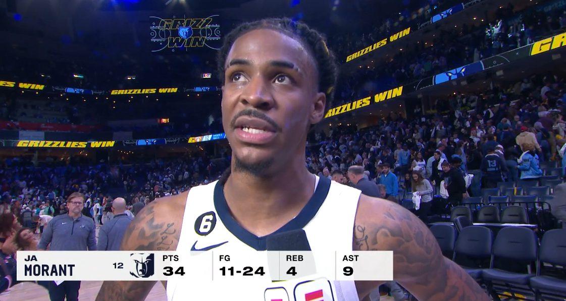 Ja Morant 20 octobre 2022