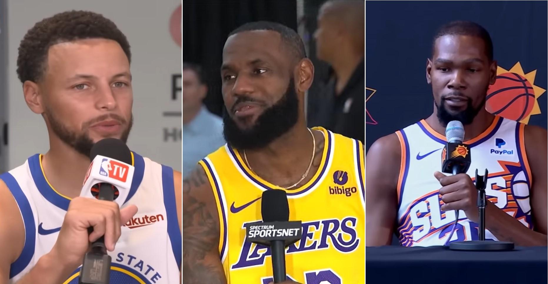 Stephen Curry LeBron James Kevin Durant Team USA