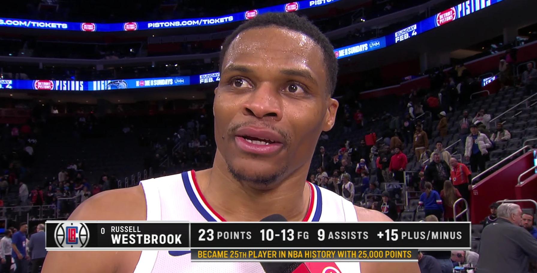 Russell Westbrook 3 janvier 2024