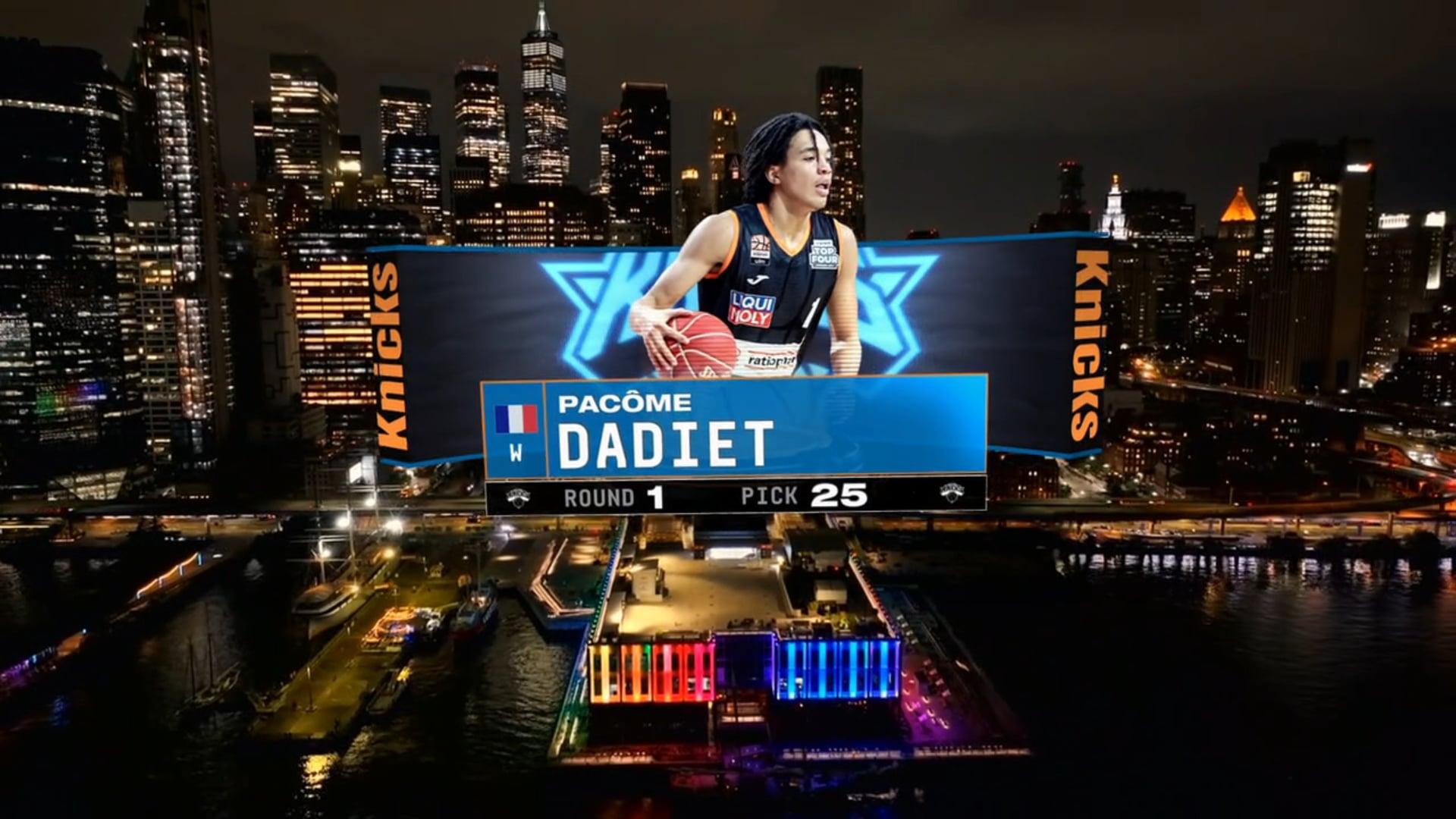 Pacôme Dadiet Knicks 27 juin 2024