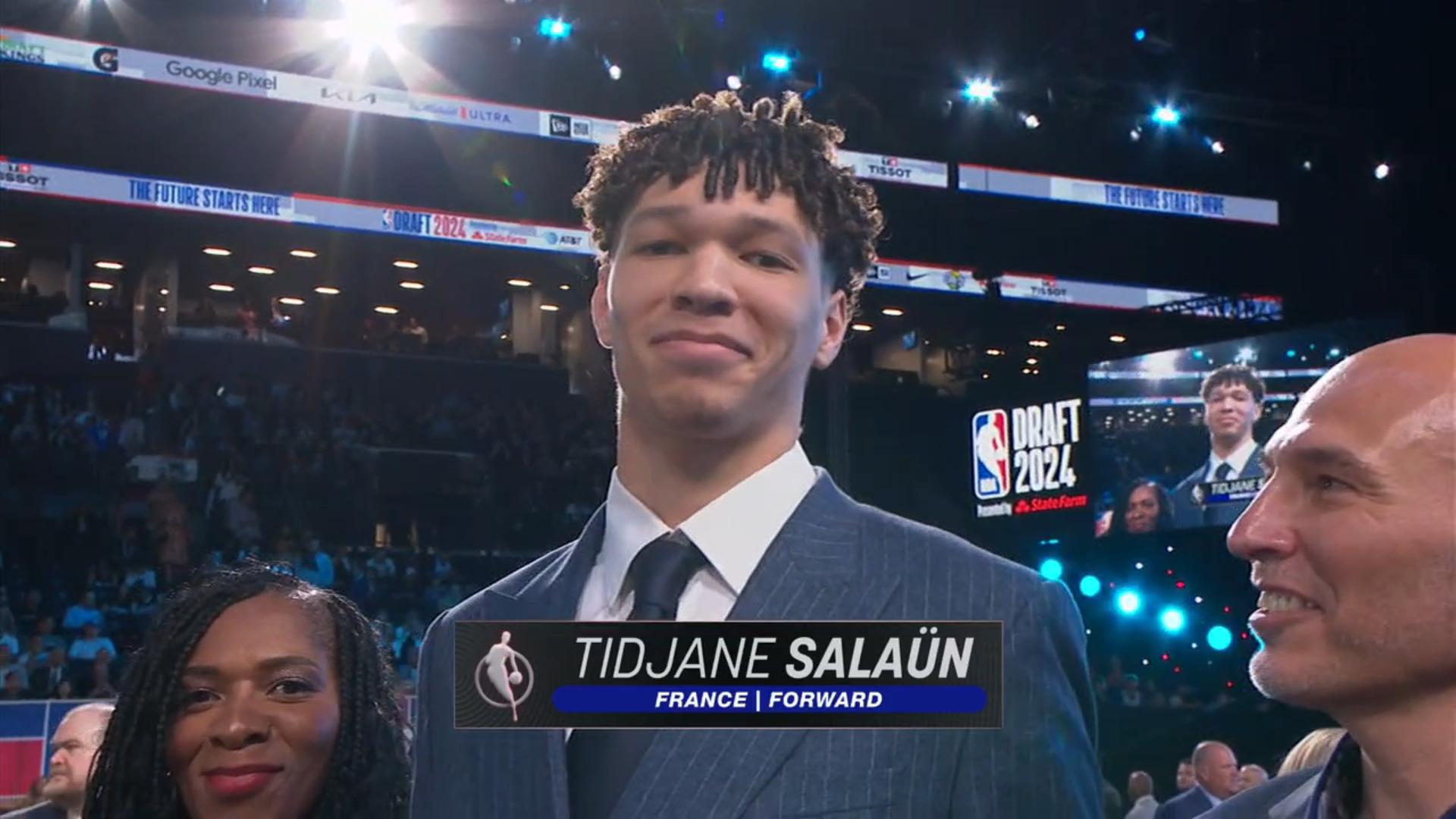 Tidjane Salaun Draft NBA 2024 27 juin