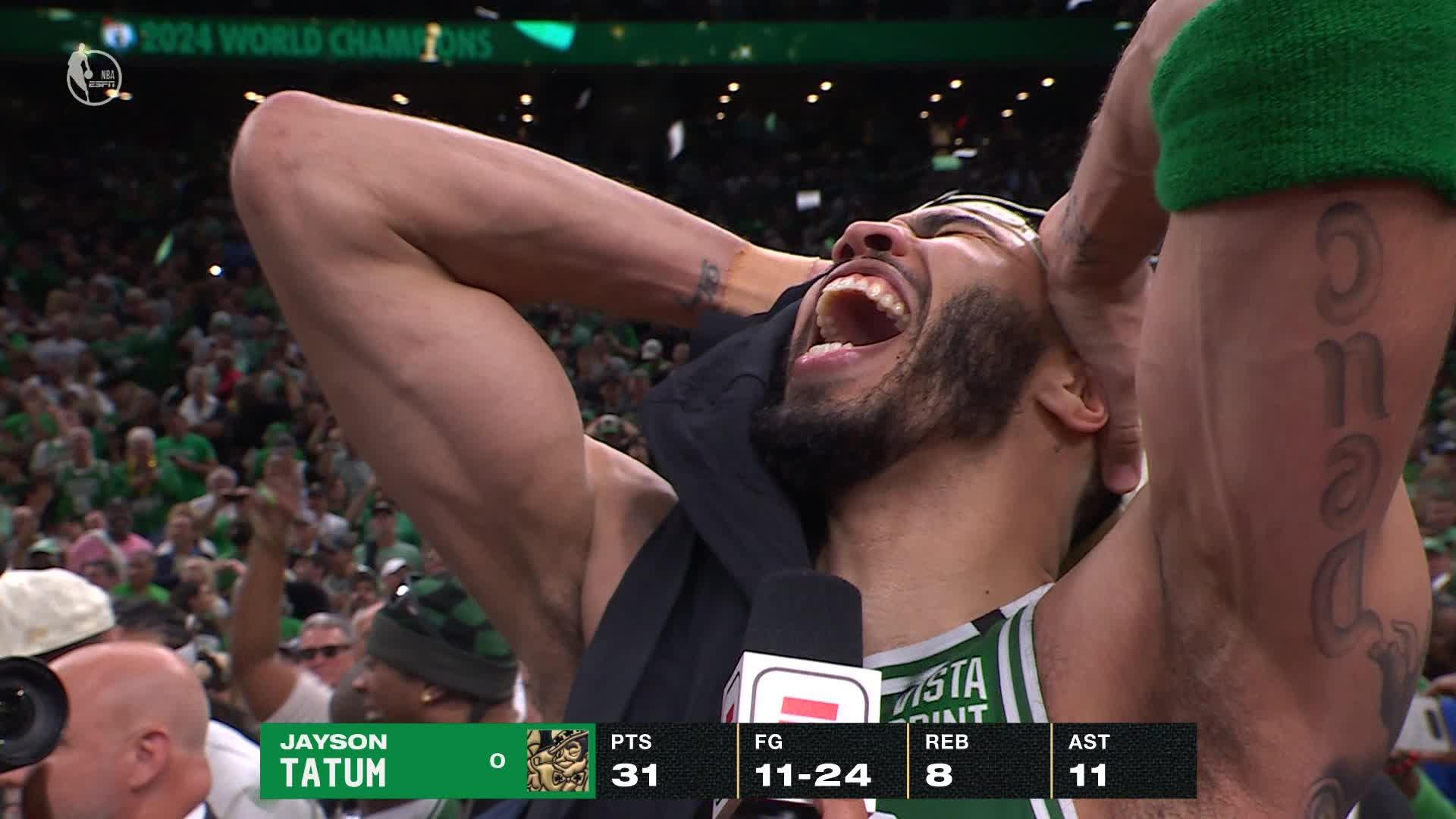 jayson tatum celebration