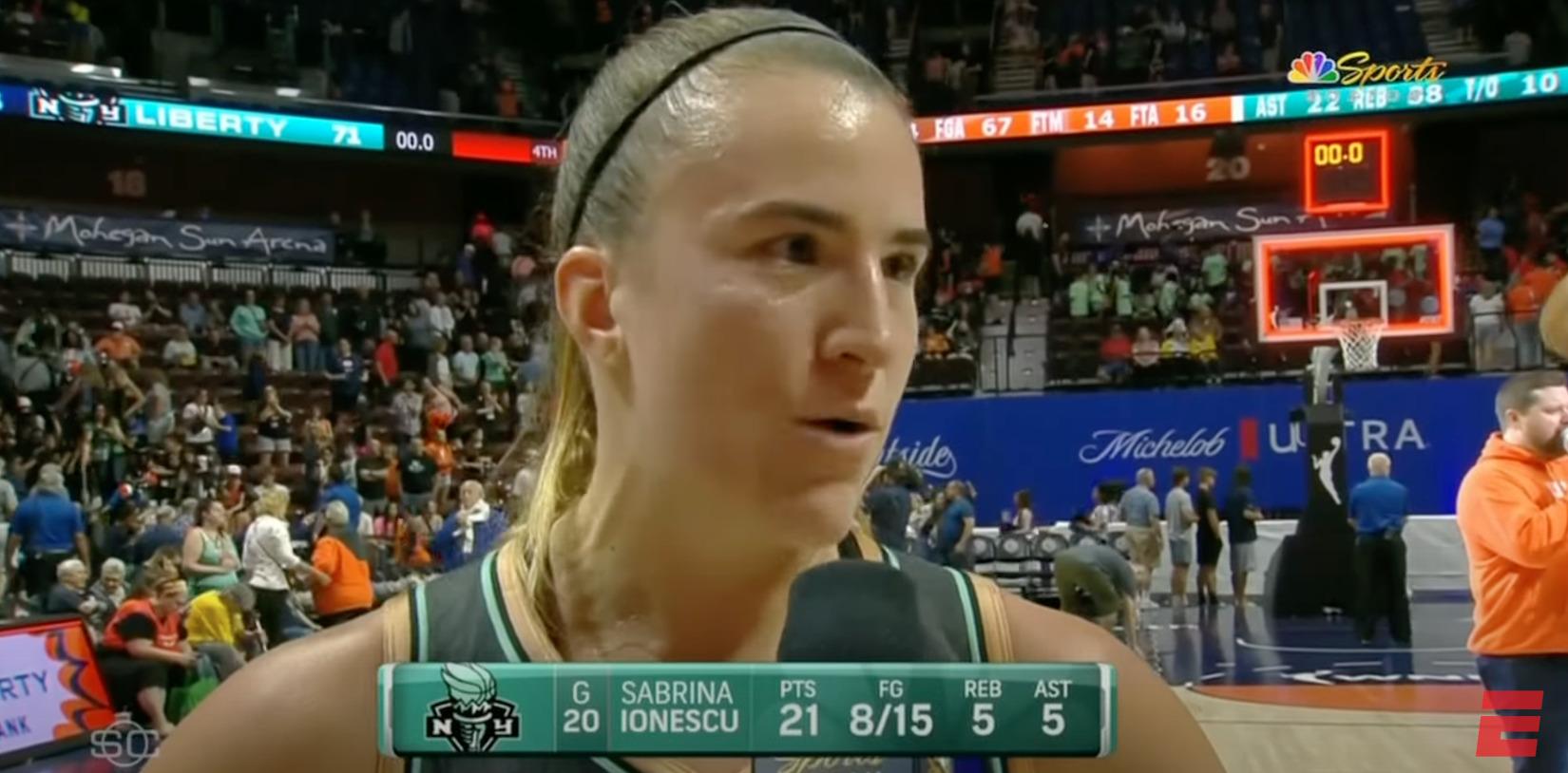 Sabrina Ionescu WNBA 11 juillet 2024