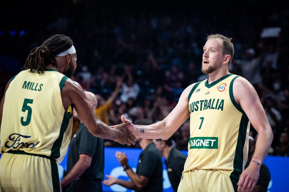 Patty Mills Joe Ingles Australie 12 juillet 2024