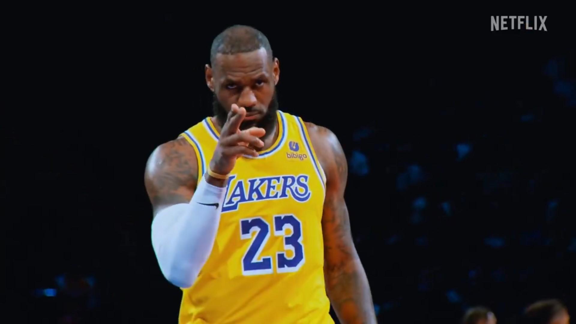 lebron james Lakers starting 5 netflix