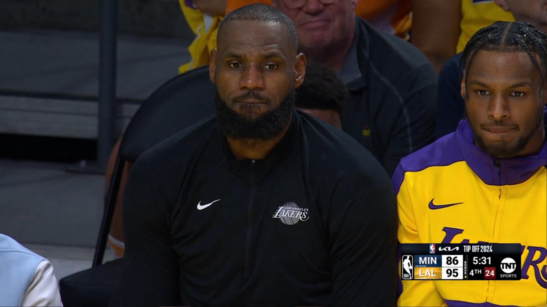 LeBron James Bronny James 23 octobre 2024
