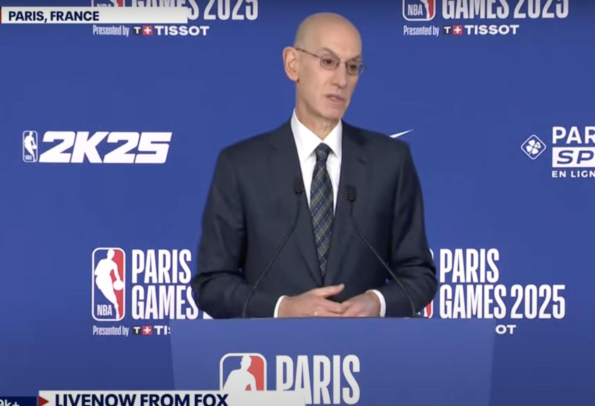 Adam Silver à Paris 24 janvier 2025