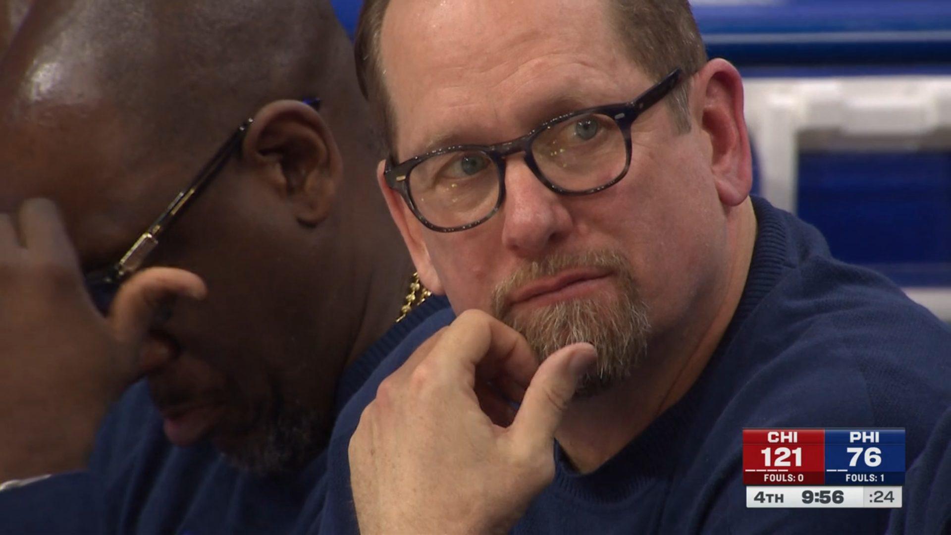 Nick Nurse Sixers 25 février 2025
