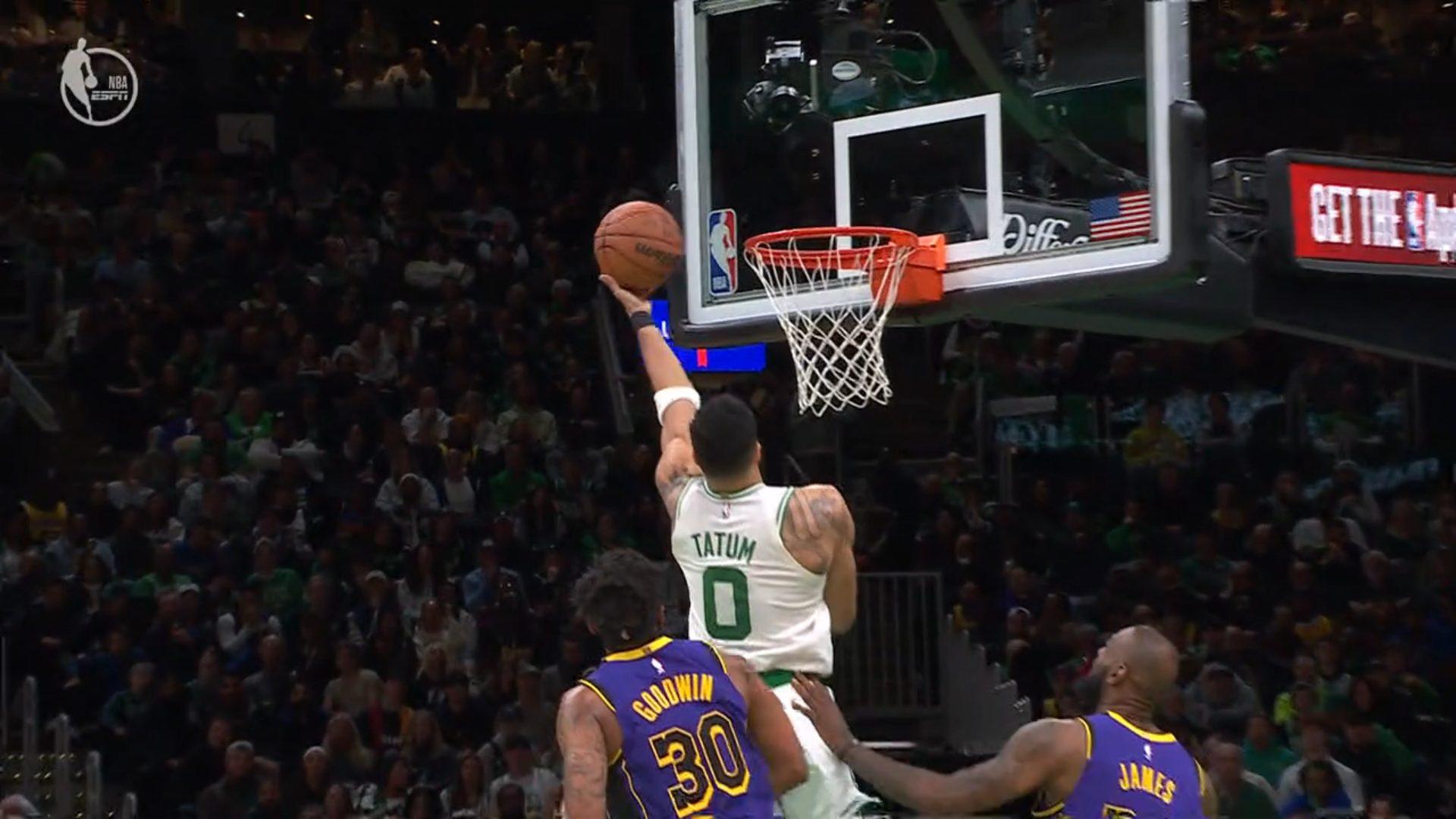Jayson Tatum Celtics Lakers 9 mars 2025