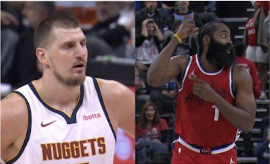 Nikola Jokic Nuggets, James Harden Clippers