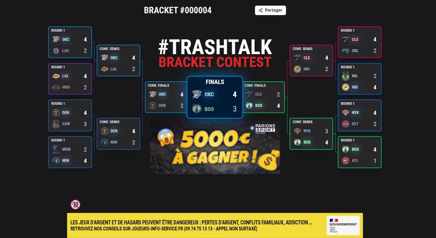 TrashTalk Bracket Contest 2025