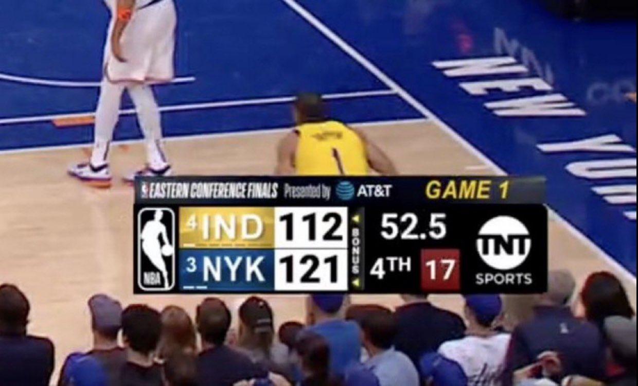 Pacers Knicks 121 - 112