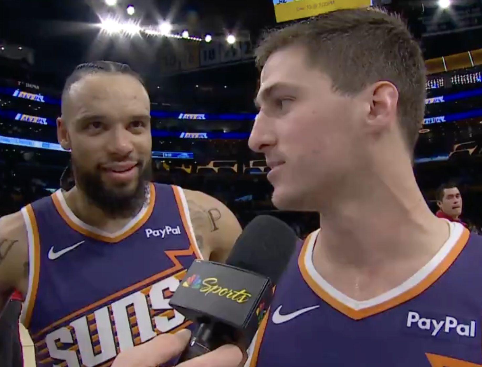 Dillon Brooks et Collin Gillepsie, Lakers vs Suns