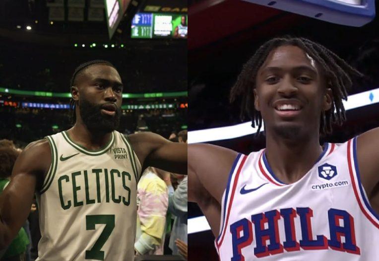Jaylen Brown, Tyrese Maxey, Celtics Sixers