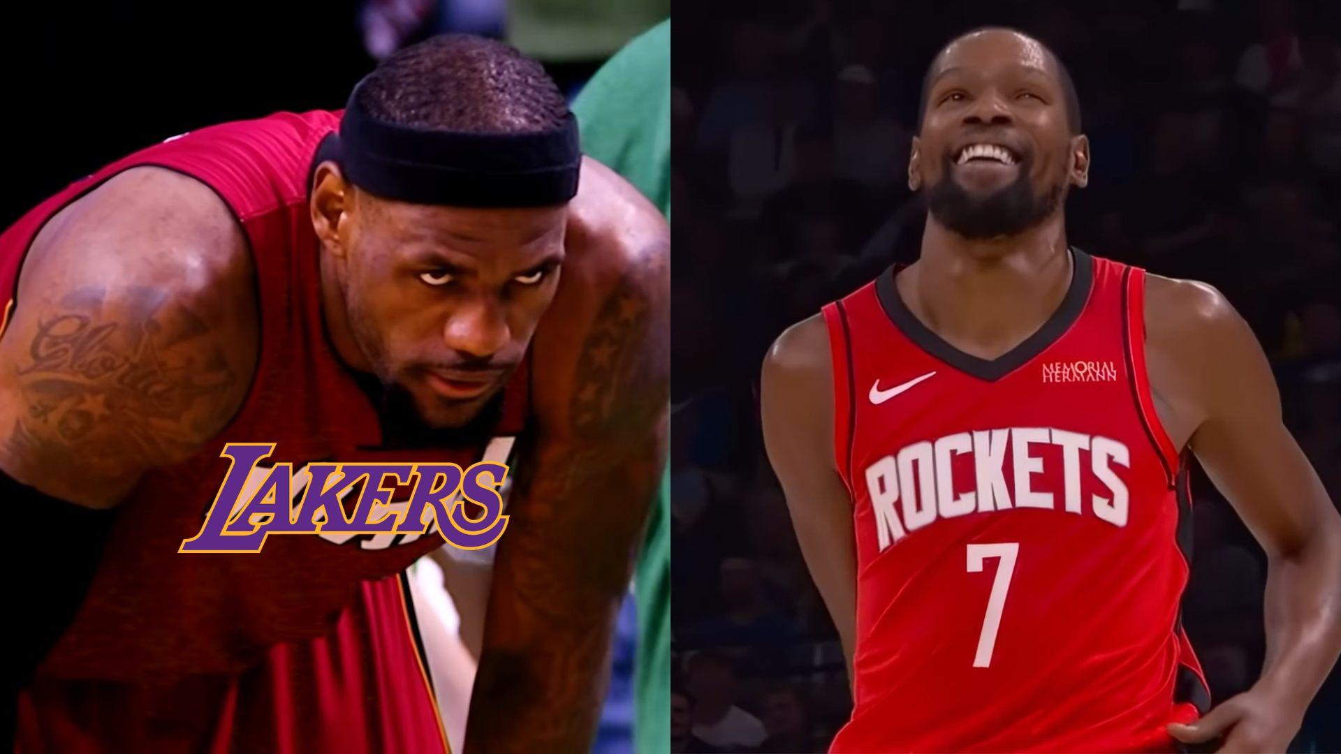 Lebron james kevin durant lakers rockets