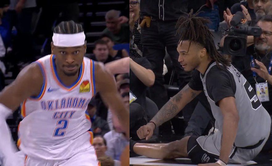 Shai Gilgeous-Alexander, Stephon Castle, Thunder - Spurs