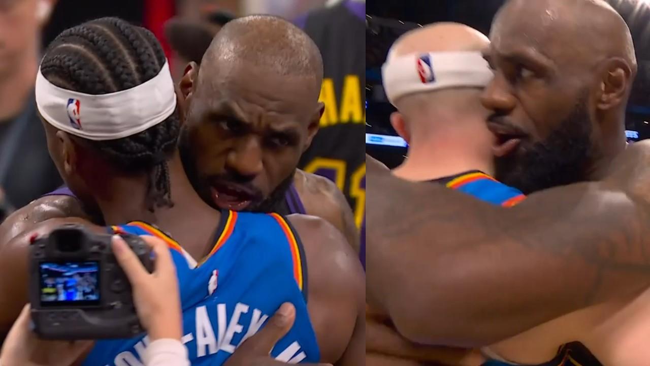 lebron lakers thunder