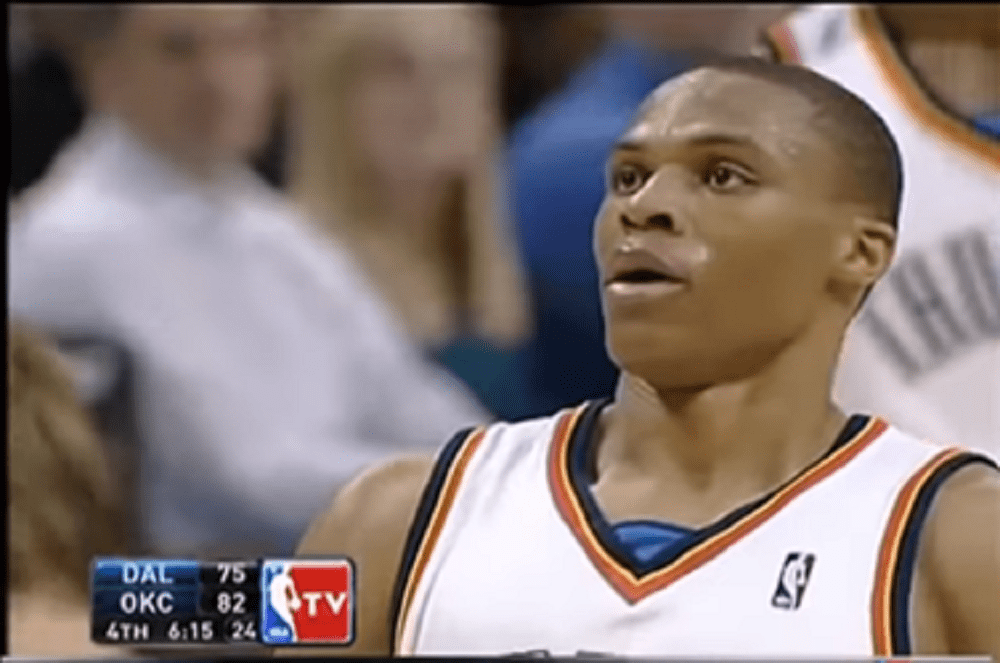 Russell Westbrook premier triple-double 2009, 31 Octobre 2020