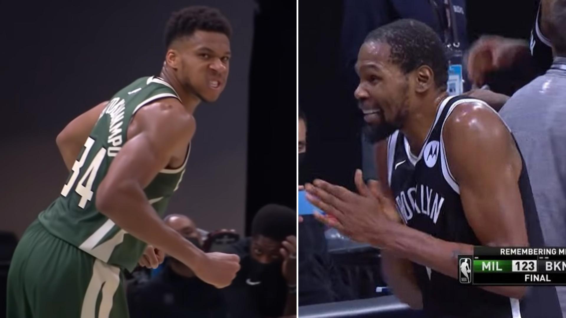 Giannis Antetokounmpo Kevin Durant 3 juin 2021
