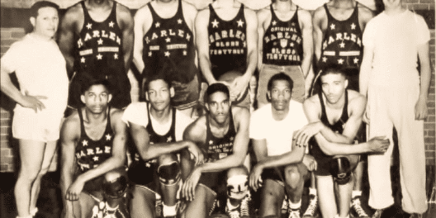 Abe Saperstein avec les Globetrotters