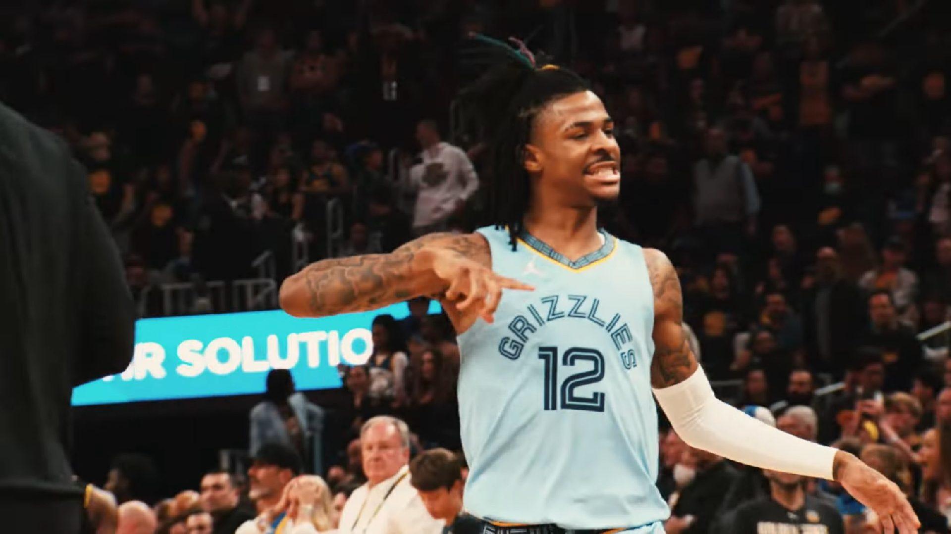 Ja Morant Memphis Grizzlies 13 octobre 2022 Programme NBA