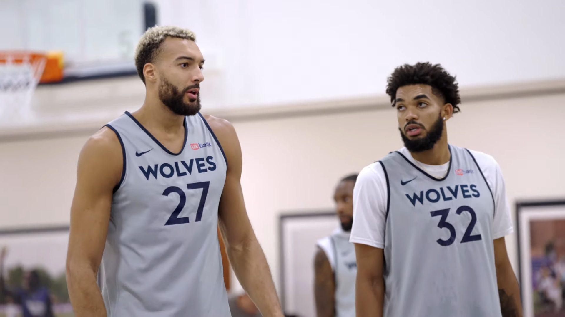 Karl Anthony Towns Rudy Gobert 10 octobre 2022 Minnesota Timberwolves