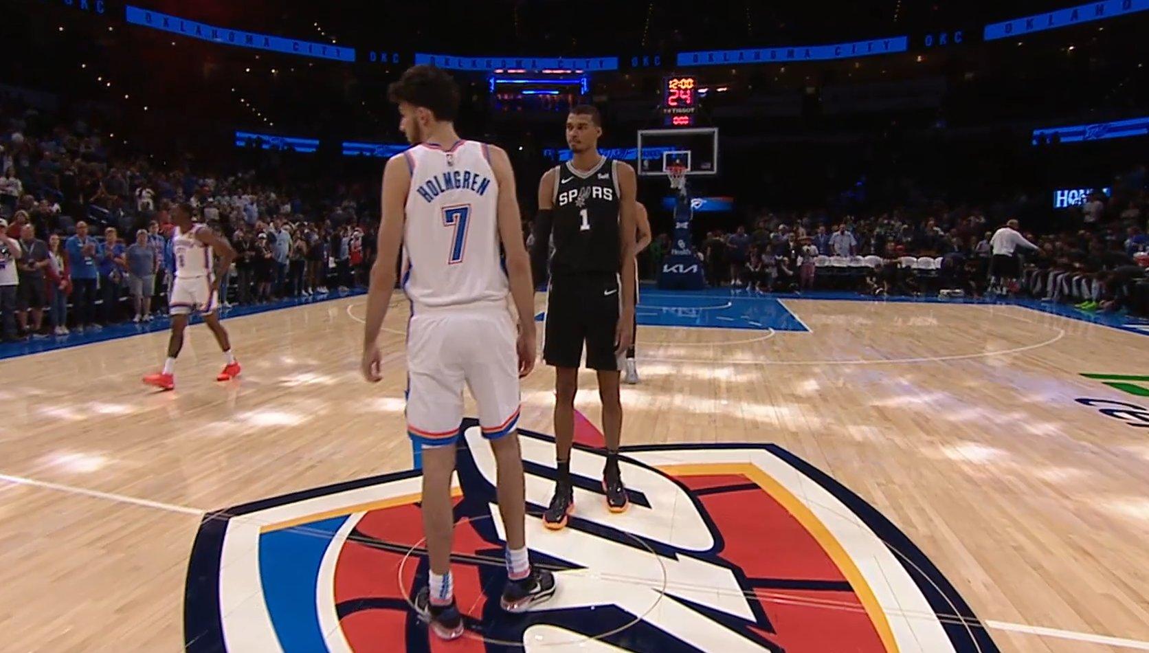 Chet Holmgren Victor Wembanyama NBA 10 octobre 2023