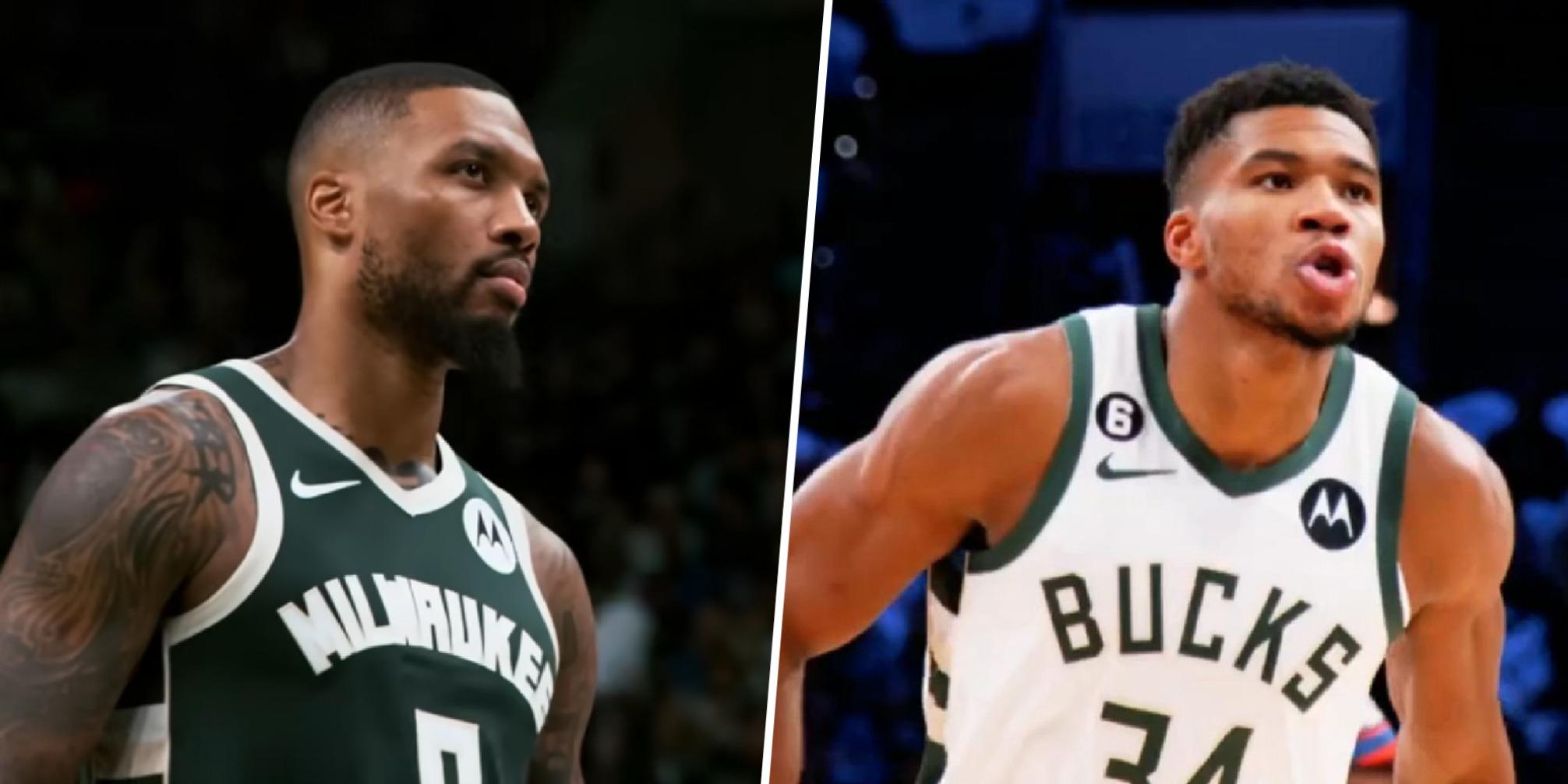 Damian Lillard Giannis Antetokounmpo Bucks