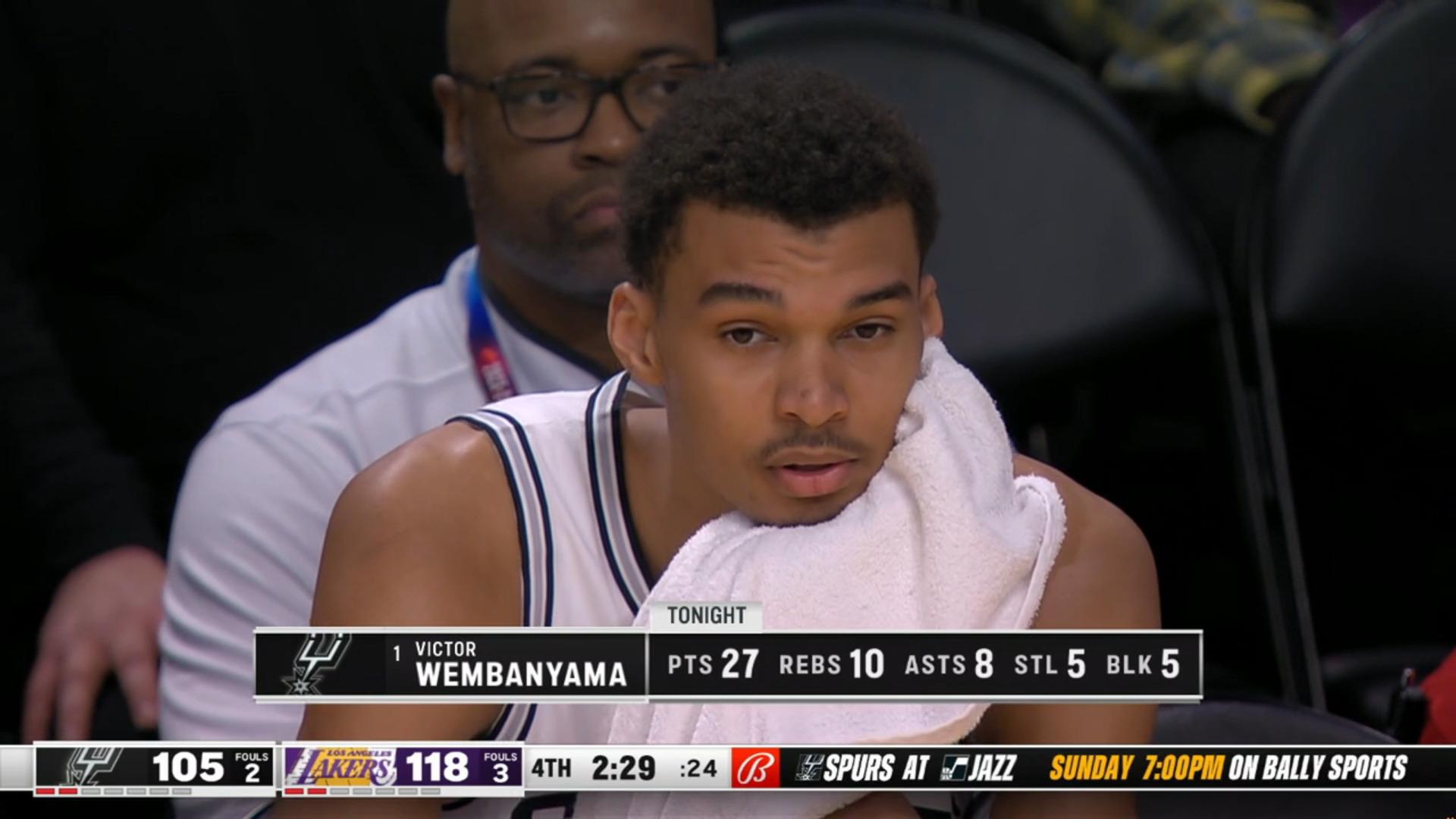 Victor Wembanyama San Antonio Spurs 24 février 2024