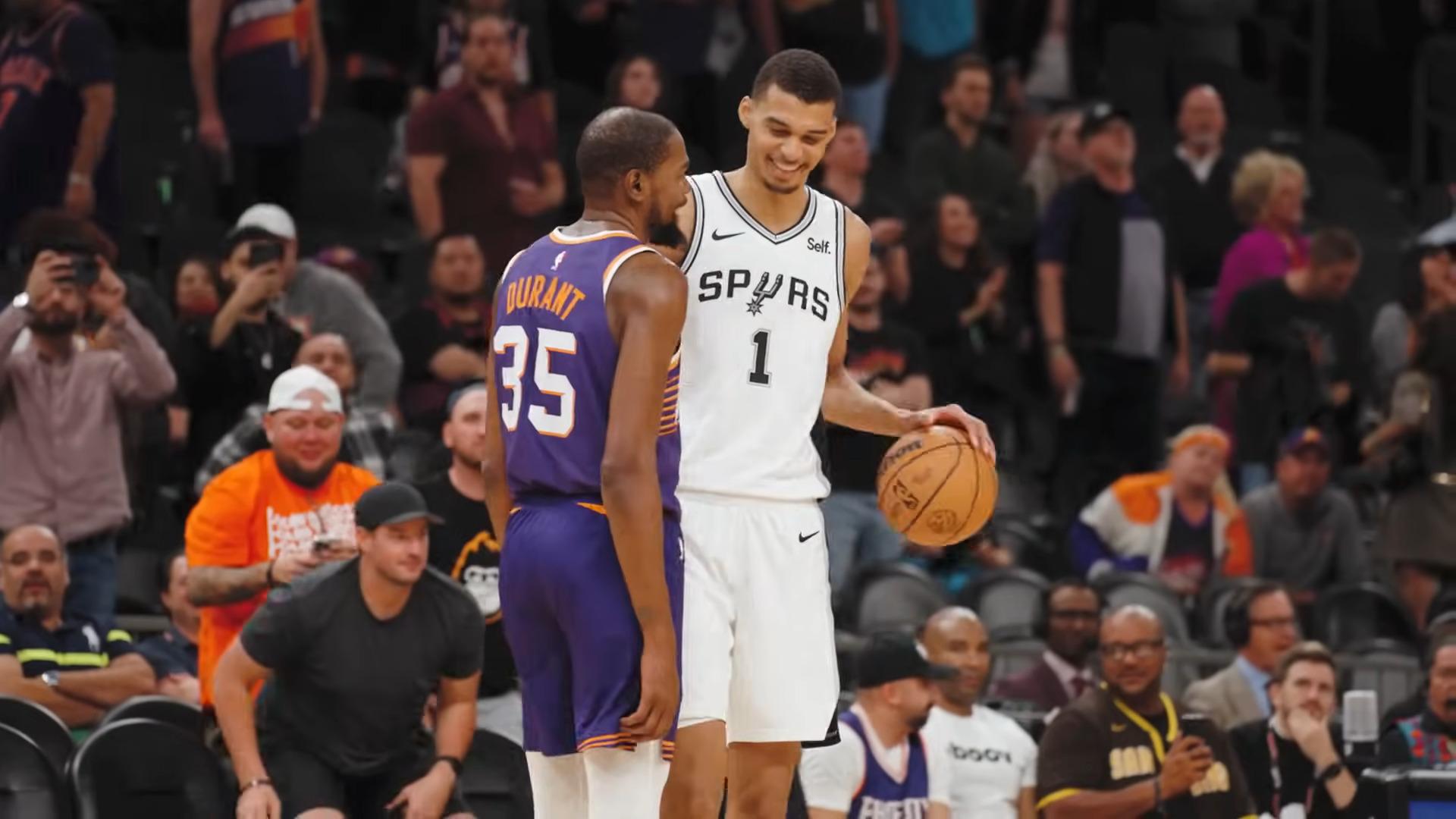 Kevin Durant Suns Victor Wembanyama Spurs 16 mars 2024