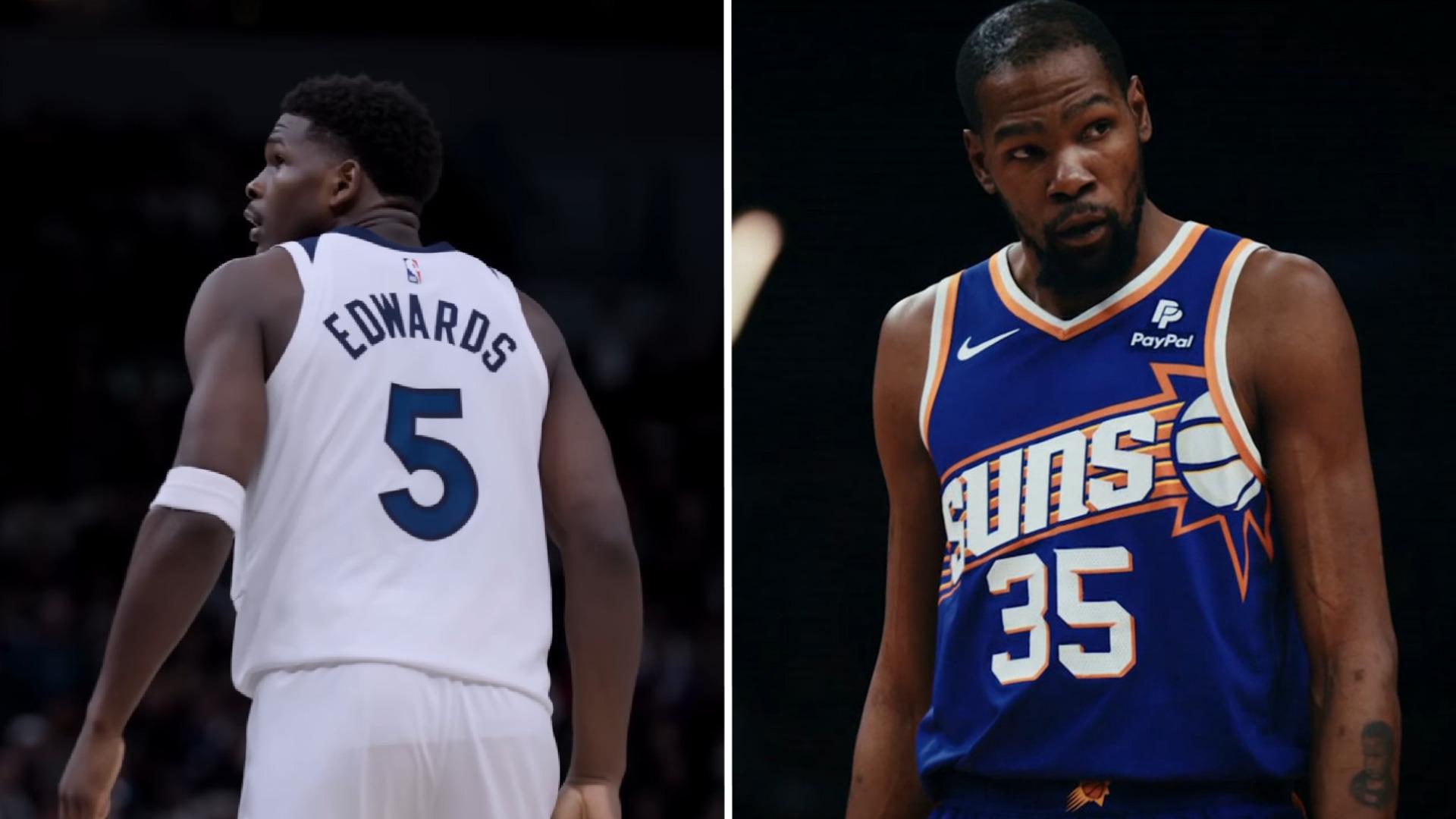 Anthony Edwards - Kevin Durant 23 avril 2024