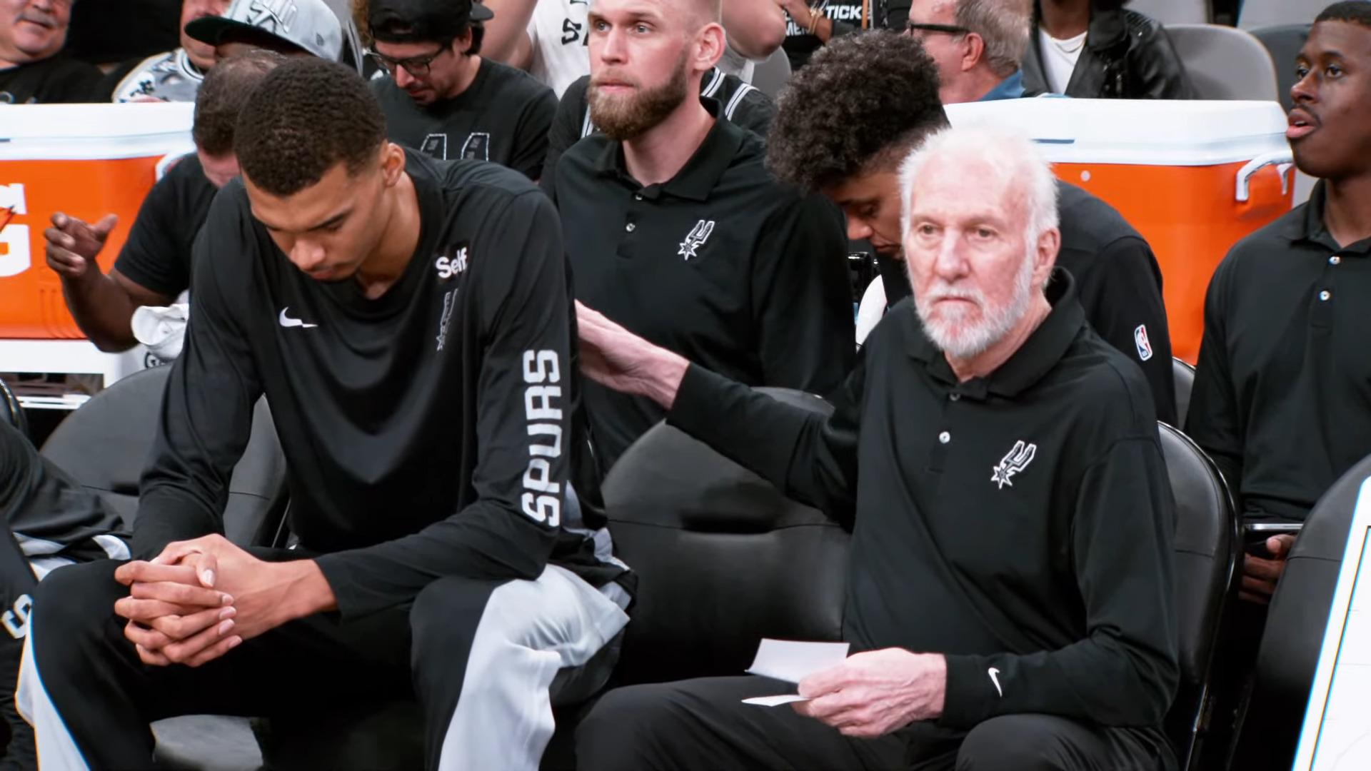 Gregg Popovich Victor Wembanyama Spurs 8 mai 2024