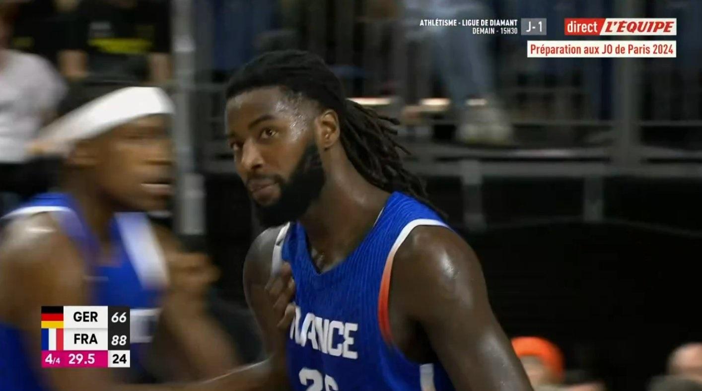 Mattias Lessort Equipe de France 6 juillet 2024