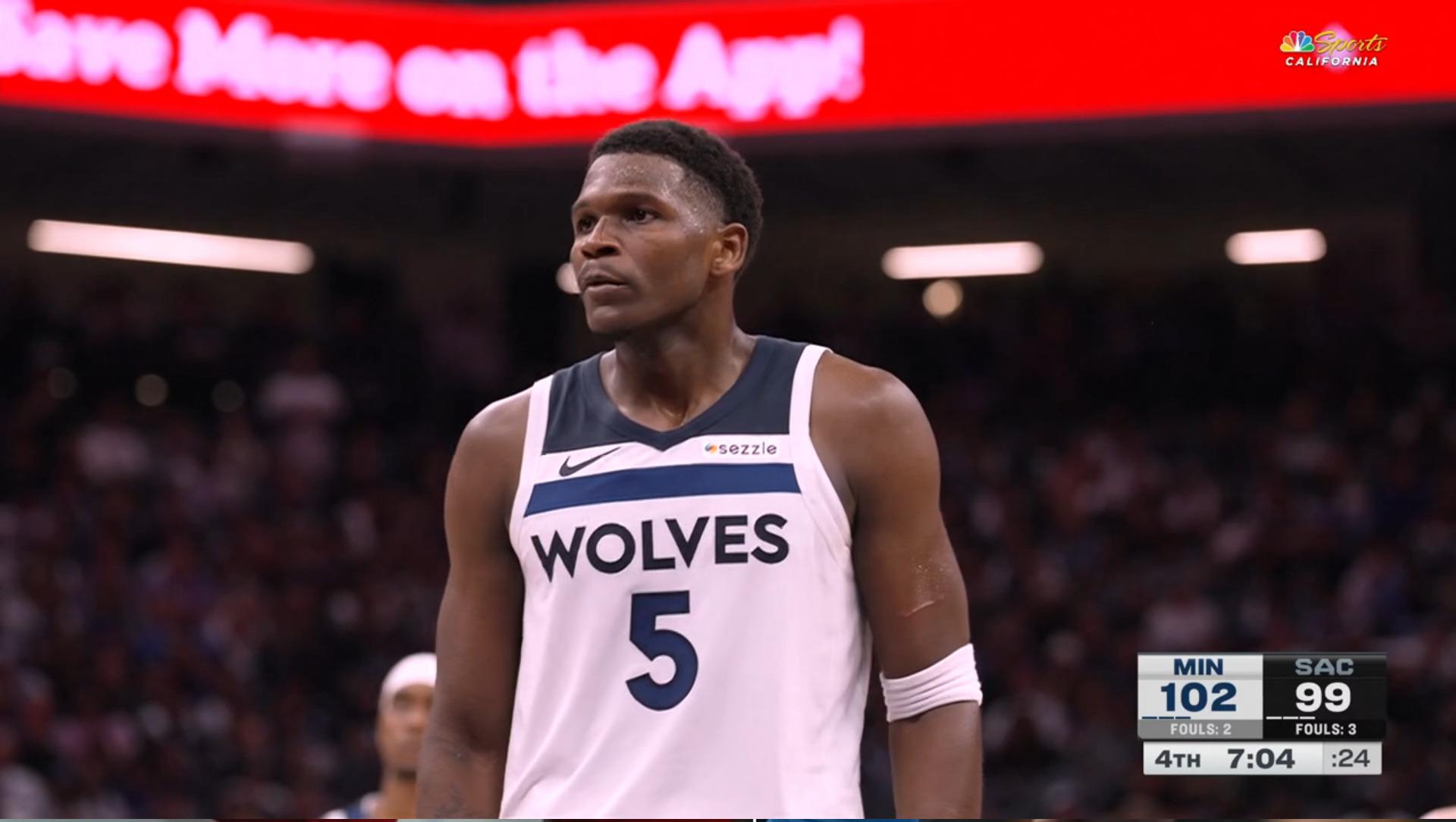 Anthony Edwards Minnesota Timberwolves 25 octobre 2024