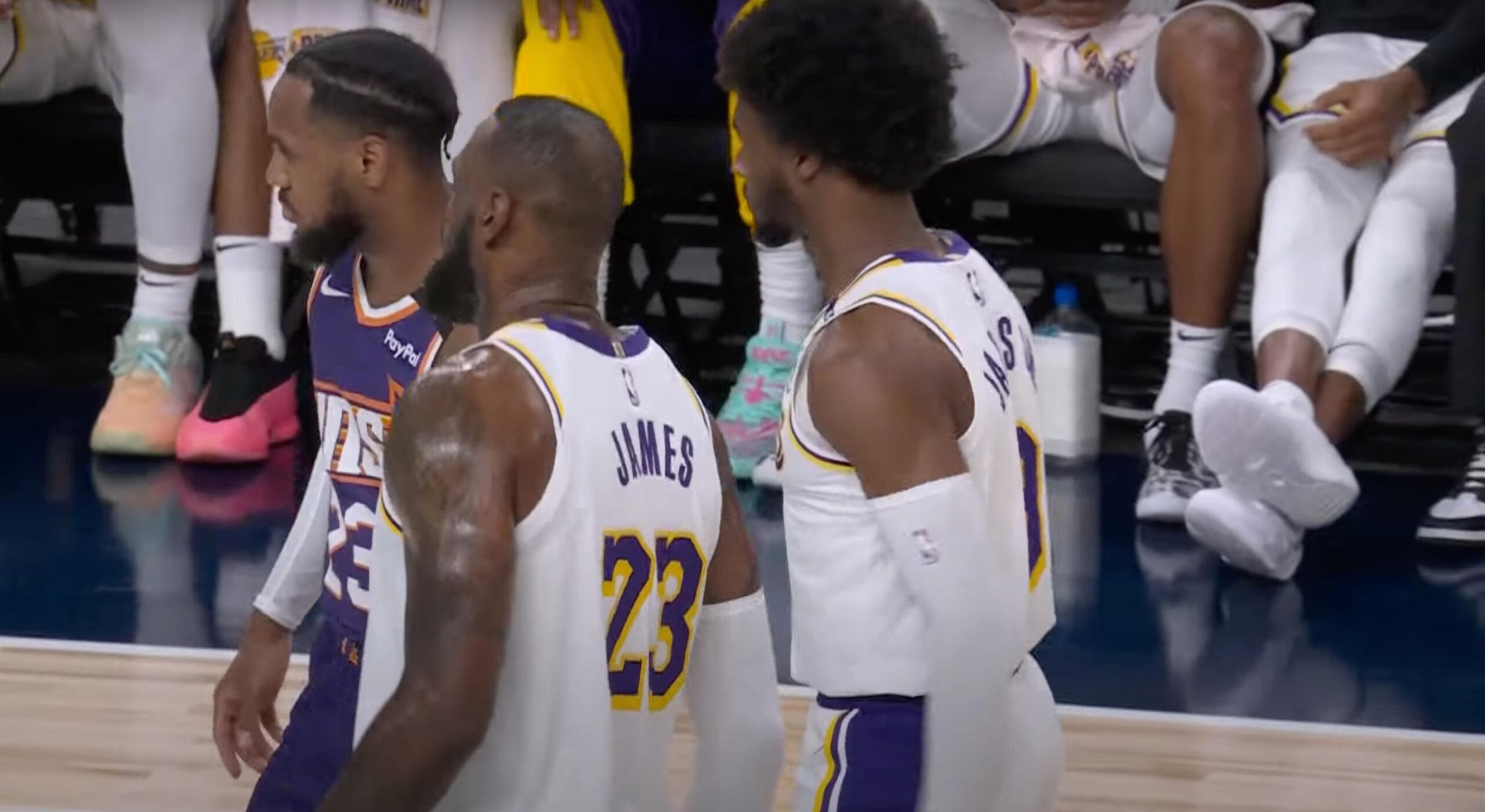 LeBron James Bronny James 7 octobre 2024