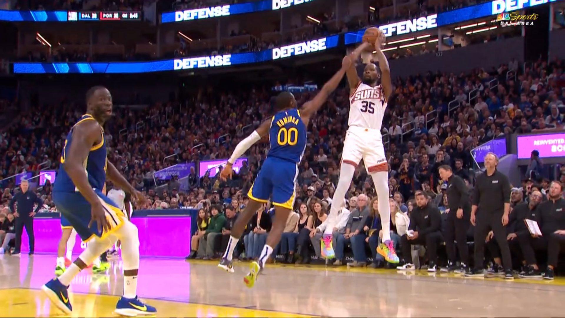 Jonathan Kuminga Kevin Durant Suns 29 décembre 2024