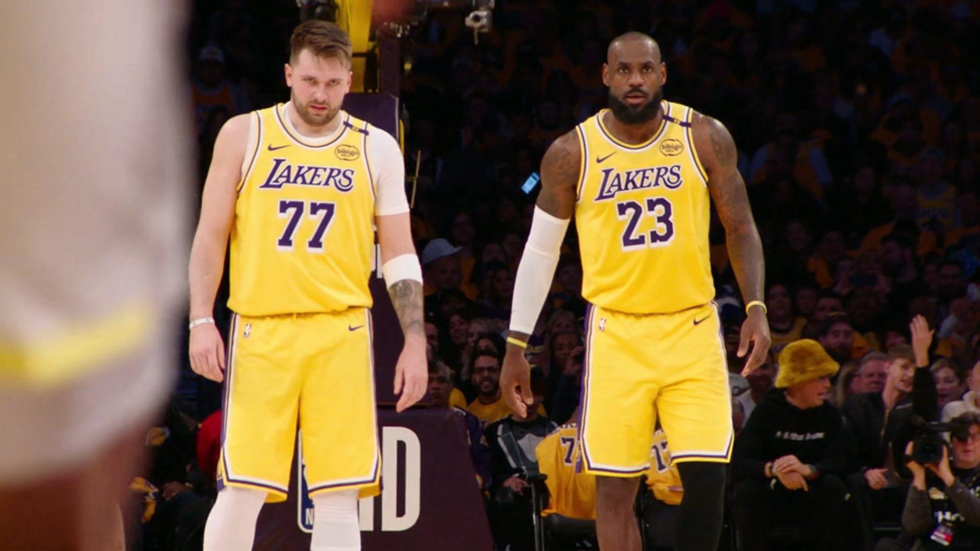 Luka Doncic LeBron James Lakers 7 mars 2025