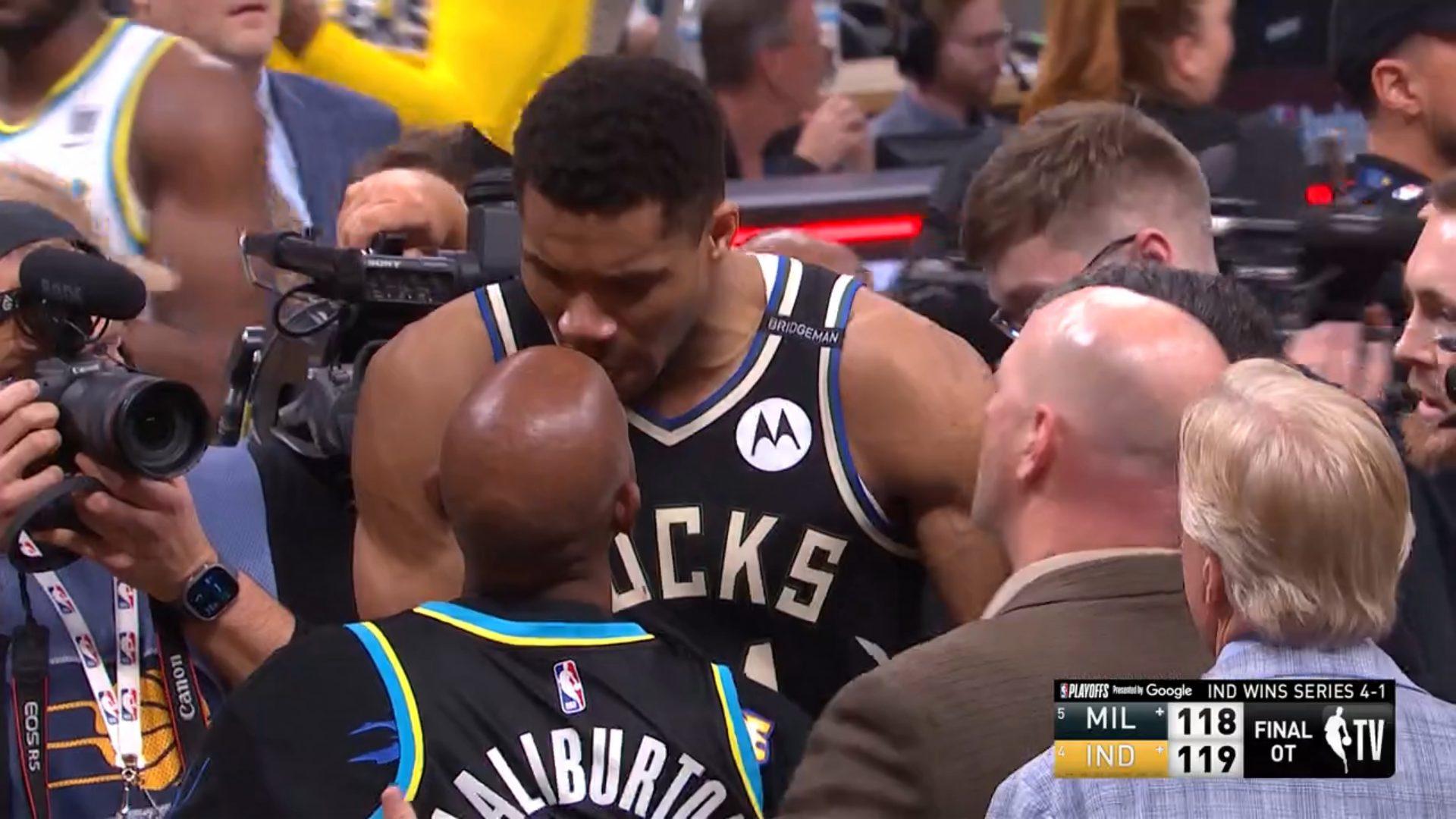 Giannis Antetokounmpo Bucks vs Pacers 30 avril 2025