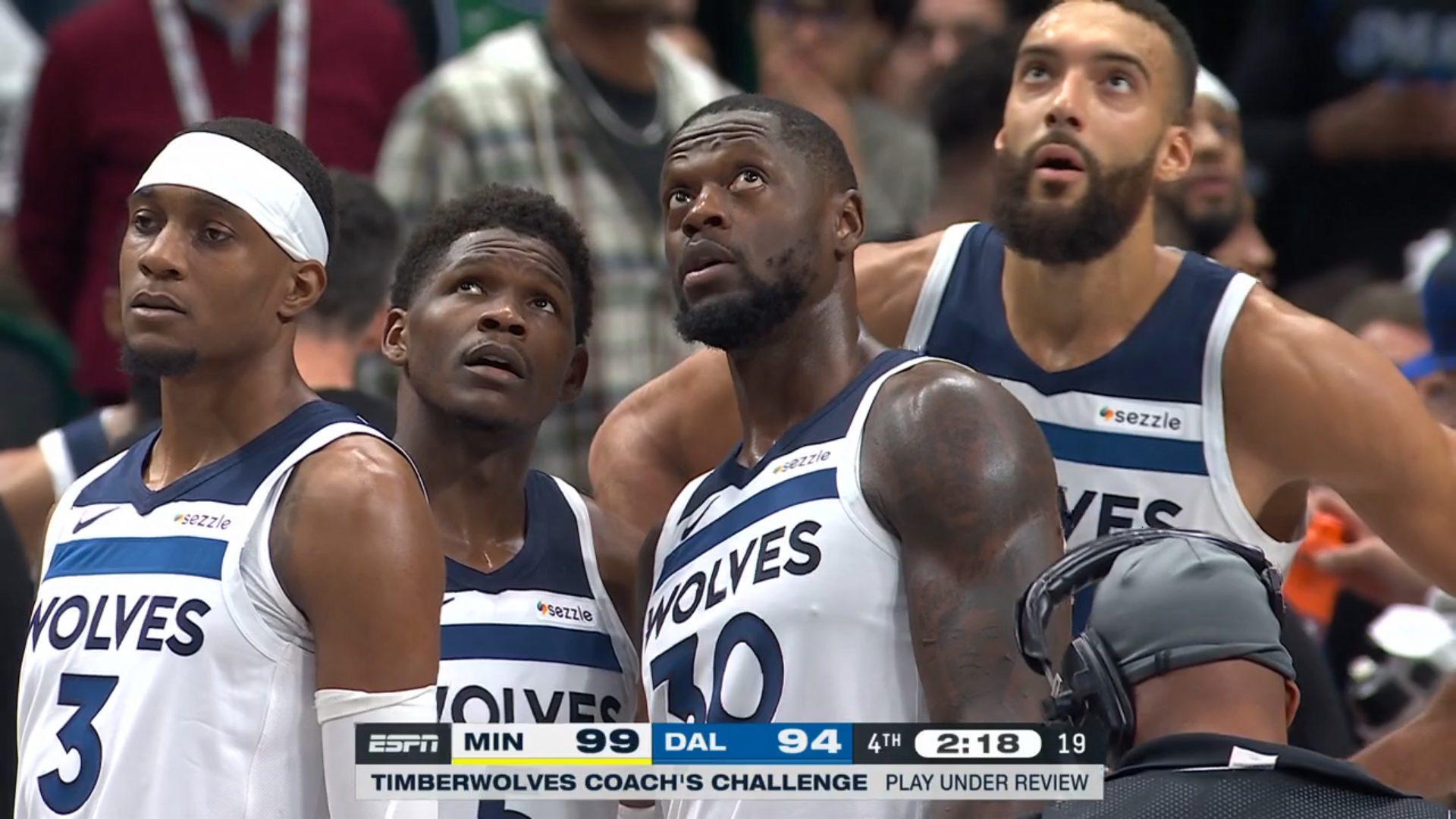 Anthony Edwards Julius Randle Wolves 25 décembre 2024