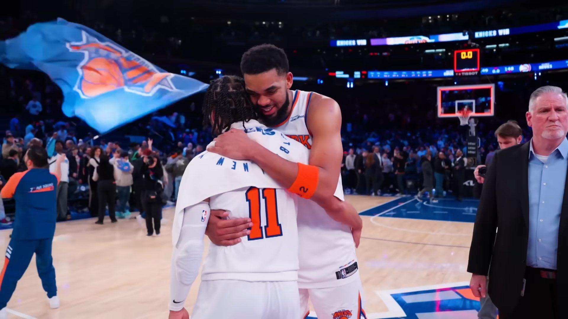 Jalen Brunson Karl-Anthony Towns Knicks 1 mai 2025